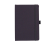 Carnet en RPET rigide avec porte-stylo et pages quadrillées A5 couleur gris