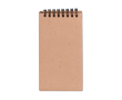 Bloc-notes écologiques avec couverture biodégradable à graines couleur marron clair