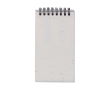 Bloc-notes écologiques avec couverture biodégradable à graines couleur blanc