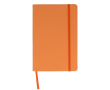 Carnet en RPET et PU de couleurs vives avec pages lignées FSC A5 couleur orange