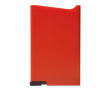 Porte-cartes en ABS de différentes couleurs avec bouton et RFID couleur rouge