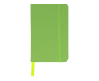 Carnet en RPET et PU de couleurs vives avec pages lignées FSC A6 couleur vert olive