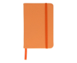 Carnet en RPET et PU de couleurs vives avec pages lignées FSC A6 couleur orange