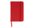 Carnet en RPET et PU de couleurs vives avec pages lignées FSC A6 couleur rouge
