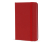 Carnet en PU de plusieurs couleurs vives avec pages lignées FSC A6 couleur rouge