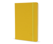 Carnet en PU de plusieurs couleurs vives avec pages lignées FSC A5 couleur jaune
