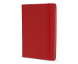 Carnet en PU de plusieurs couleurs vives avec pages lignées FSC A5 couleur rouge