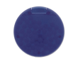 Distributeur de menthes sans sucre dans une boîte circulaire colorée couleur bleu