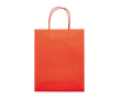 Sac moyen en papier kraft coloré pour cadeau 120 g/m2 couleur rouge