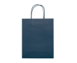 Sac moyen en papier kraft coloré pour cadeau 120 g/m2 couleur bleu foncé