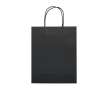 Sac moyen en papier kraft coloré pour cadeau 120 g/m2 couleur noir