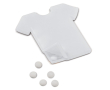 Distributeur de menthes sans sucre en forme de t-shirt 7g couleur blanc