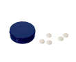 Boîte de menthes style Clic Clac en plusieurs couleurs 12g couleur bleu