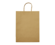 Grand sac en papier kraft coloré pour cadeau 120 g/m2 couleur marron clair