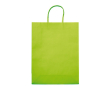 Grand sac en papier kraft coloré pour cadeau 120 g/m2 couleur vert lime