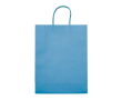 Grand sac en papier kraft coloré pour cadeau 120 g/m2 couleur bleu ciel