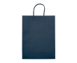 Grand sac en papier kraft coloré pour cadeau 120 g/m2 couleur bleu foncé