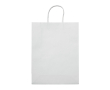 Grand sac en papier kraft coloré pour cadeau 120 g/m2 couleur blanc
