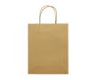 Sac moyen en papier kraft coloré pour cadeau 120 g/m2 couleur marron clair