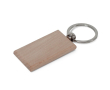 Porte-clés rectangulaire en bois à personnaliser 9x3cm couleur bois
