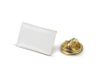 Pin rectangulaire en métal doré à personnaliser 19x13mm couleur doré