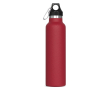Gourde en acier inoxydable 100% anti-fuite avec mousqueton 650ml couleur rouge foncé