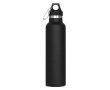 Gourde en acier inoxydable 100% anti-fuite avec mousqueton 650ml couleur noir