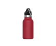Gourde en acier inoxydable avec revêtement en poudre 350ml couleur rouge foncé