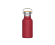 Gourde thermique avec revêtement et anse de transport 350ml couleur rouge foncé