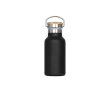 Gourde thermique avec revêtement et anse de transport 350ml couleur noir