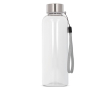 Gourde en RPET transparente avec cordon coloré 500ml couleur gris