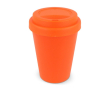 Gobelet à emporter en plastique recyclé aux couleurs vives 250ml couleur orange