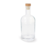 Gourde durable en verre avec couvercle FSC 750ml couleur transparent