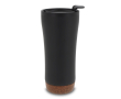 Gobelet à emporter à double paroi avec détail en liège à la base 480ml couleur noir
