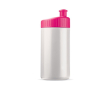 Bidon de sport en plastique sans BPA et 100% anti-fuite 500ml couleur rose