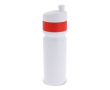 Gourde de sport sans BPA avec bord coloré fabriqué en UE 750ml couleur rouge