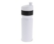 Gourde de sport sans BPA avec bord coloré fabriqué en UE 750ml couleur blanc/noir