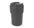 Gobelet à emporter en inox avec couvercle en silicone 350ml couleur gris