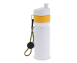 Gourde de sport sans BPA avec détail coloré et sangle 500ml couleur jaune