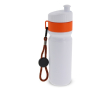 Gourde de sport sans BPA avec détail coloré et sangle 500ml couleur orange