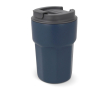 Gobelet à emporter en inox avec couvercle en silicone 350ml couleur bleu foncé