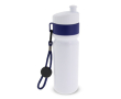 Gourde de sport sans BPA avec détail coloré et sangle 500ml couleur bleu foncé