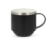 Tasse empilable à double paroi en céramique avec capacité de 300ml couleur noir
