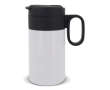 Gobelet en acier inoxydable avec couvercle servant de tasse 250ml couleur blanc