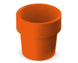 Gobelets à café empilables en canne à sucre fabriqués en UE 240ml couleur orange