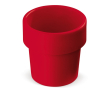 Gobelets à café empilables en canne à sucre fabriqués en UE 240ml couleur rouge
