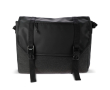 Mallette pour ordinateur style messager RPET avec poignée rembourrée couleur noir
