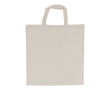 Sac en coton OEKO-TEX avec poignées courtes 140 g/m2 couleur beige