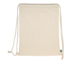 Sac avec fonction de sac à dos en coton FairTrade 140 g/m2 couleur beige