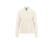 Polo classique pour femme en coton piqué à manches longues 180 g/m² couleur blanc cassé